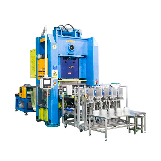 Máquina de fabricación de contenedores de aluminio personalizado de aluminio de alta velocidad (certificado ISO CE)