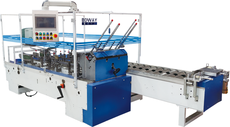 Máquina de pegamento de relleno plegable automático para embalaje de caja de color 